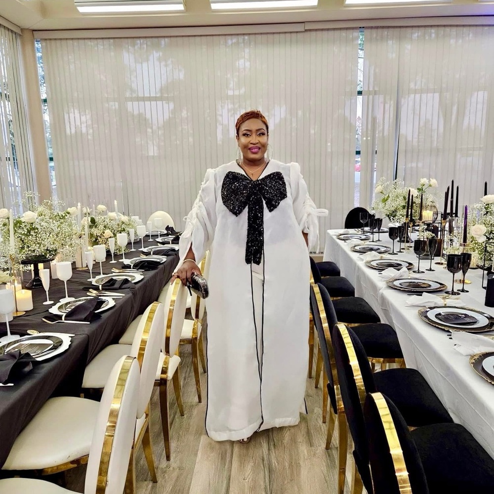 Elegant Black and White Ensemble